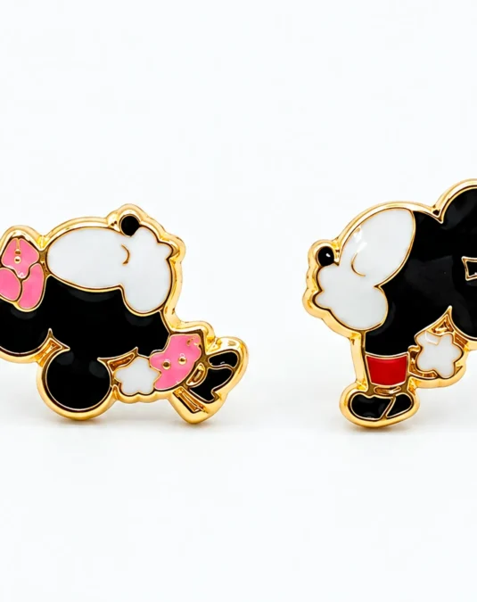 Aretes de Oro de Mickey Mouse