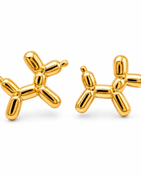 Aretes de Oro de Perro Globo