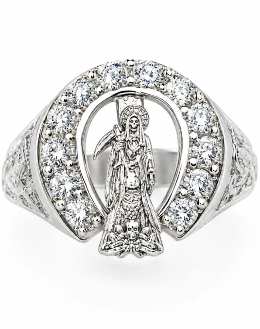 Anillo de Plata de Santa Muerte