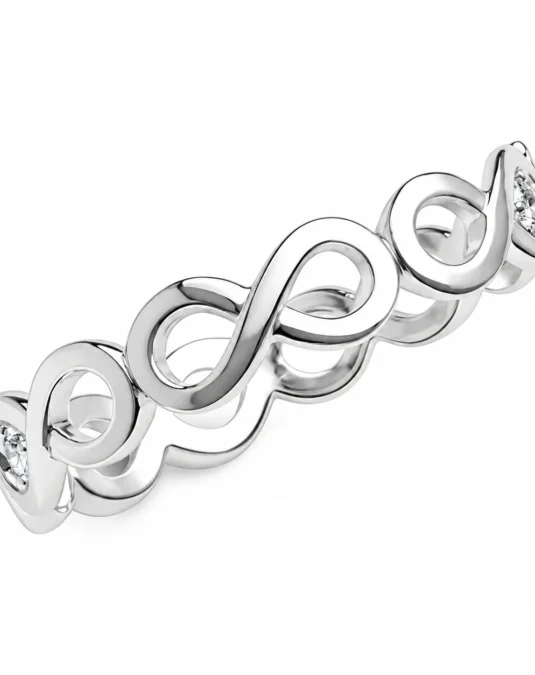 Anillo de Plata en forma de Infinitos