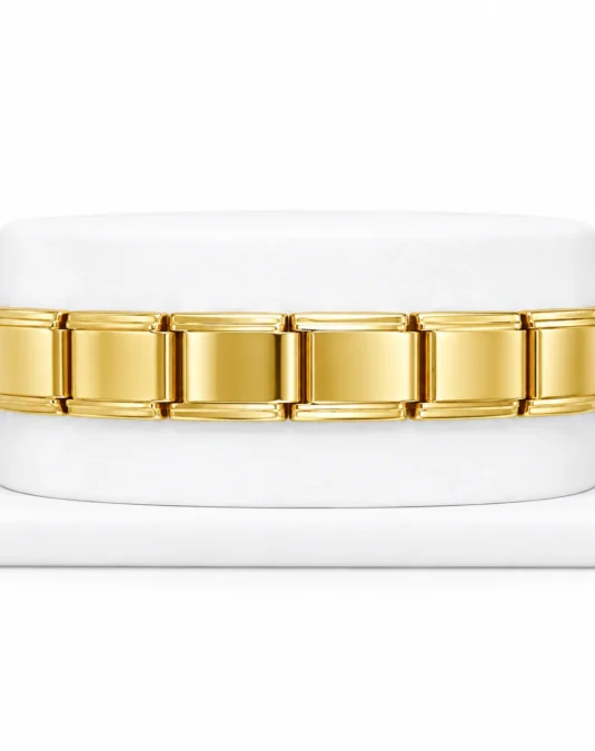 Brazalete Dorado con Eslabones