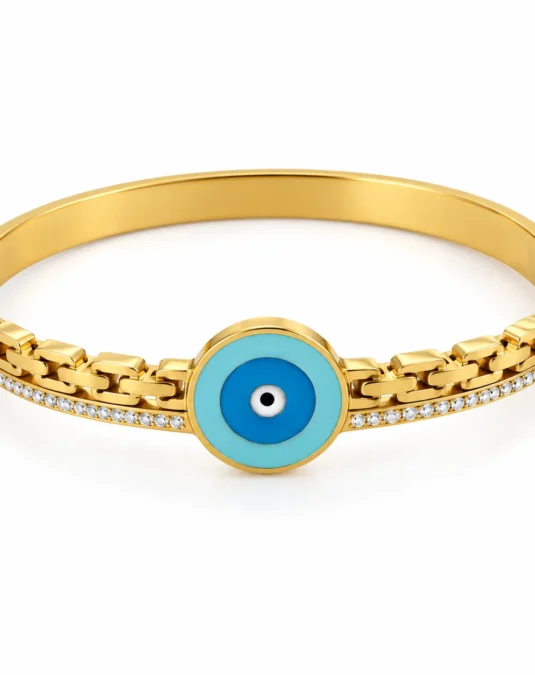Brazalete Dorado con Ojo Turco