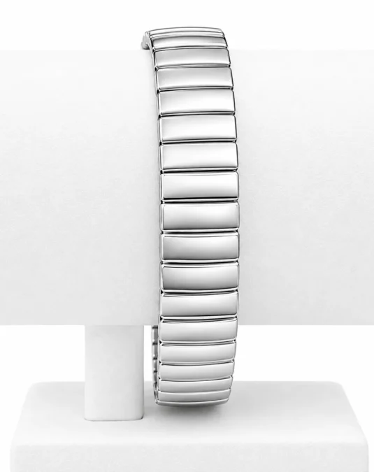 Brazalete Plateado con Eslabones