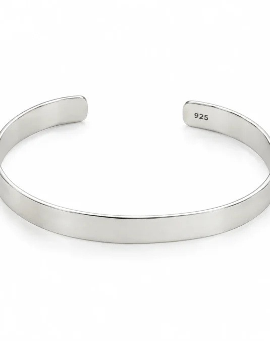 Brazalete de Plata Liso