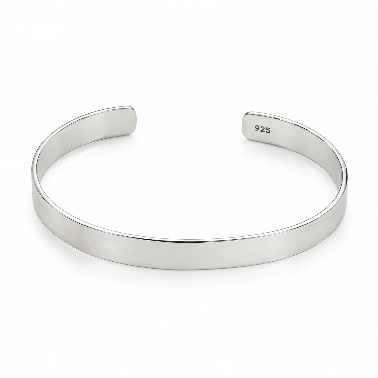 Brazalete de Plata Liso