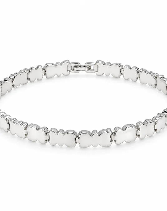 Brazalete de Plata Diseño de Ositos