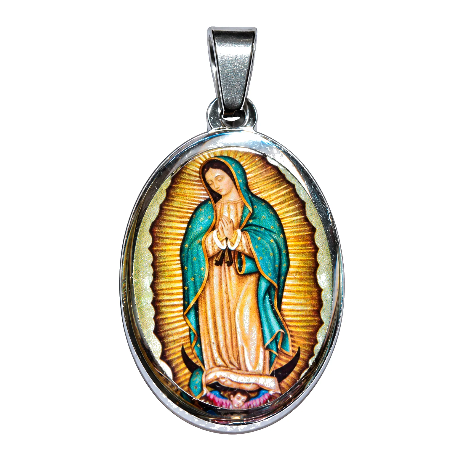 Dije de la Virgen de Guadalupe Concha