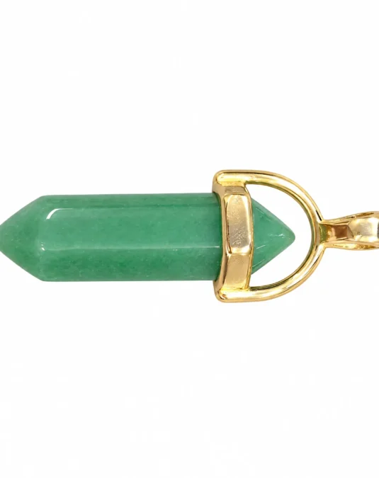Dije Cuarzo Verde Claro Pendular