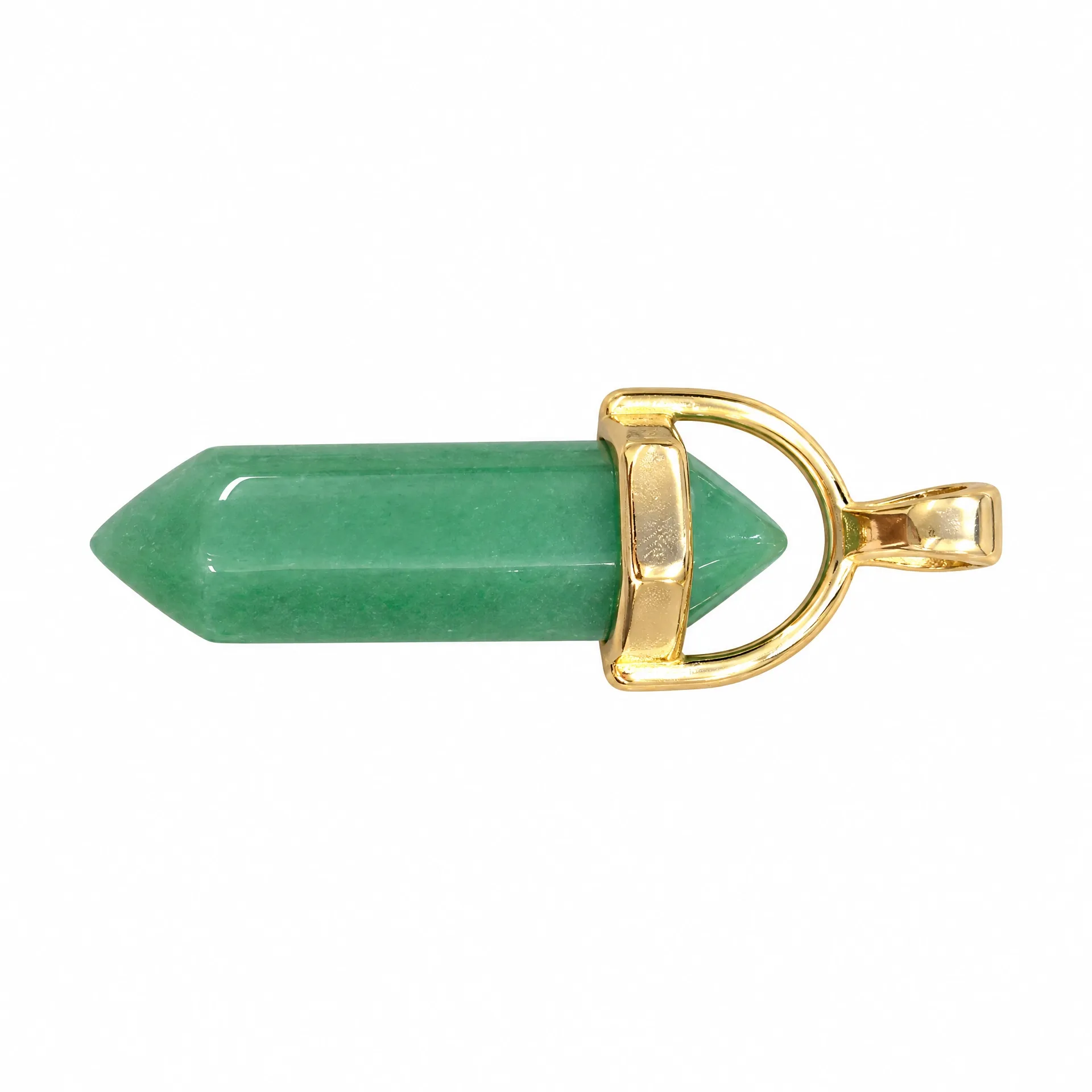 Dije Cuarzo Verde Claro Pendular