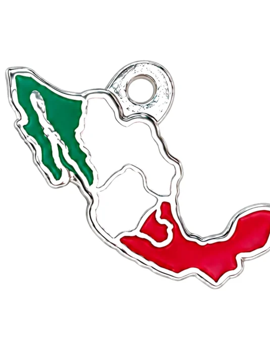 Dije México Esmaltado Tricolor
