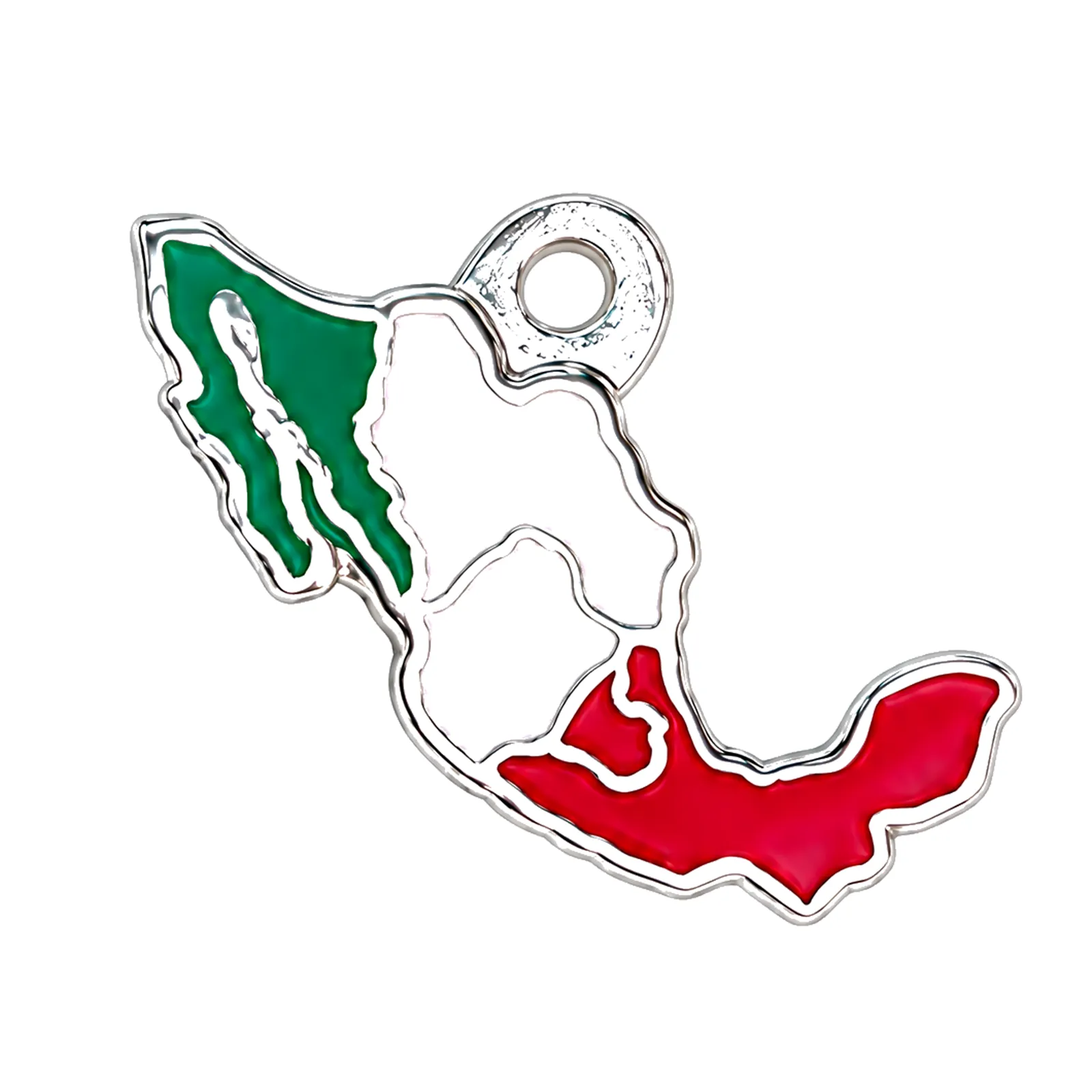 Dije México Esmaltado Tricolor