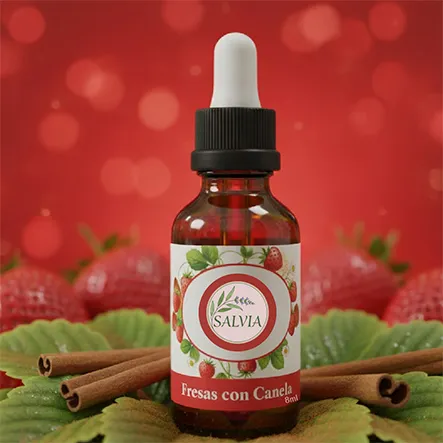 Esencia Salvia 08 ml Fresas con Canela