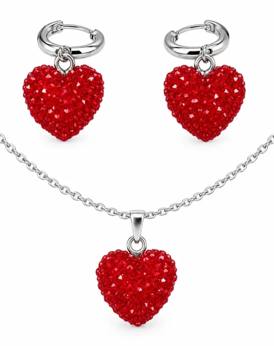 Juego de Acero Inoxidable en forma de Corazones