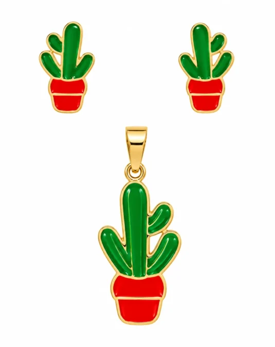 Juego de Acero Inoxidable de Cactus