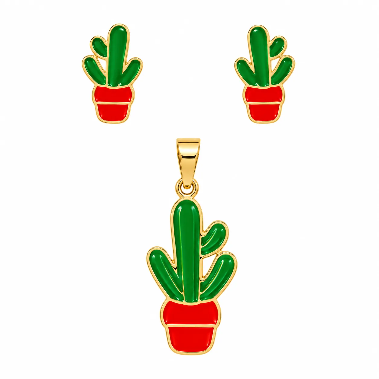 Juego de Acero Inoxidable de Cactus