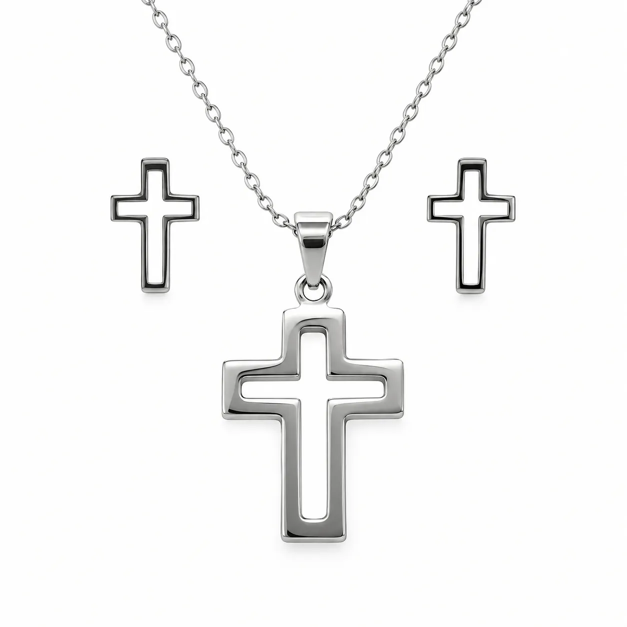 Juego de Acero Inoxidable de Cruces