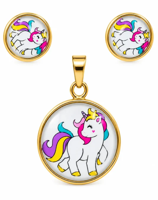 Juego de Acero Inoxidable de Unicornio