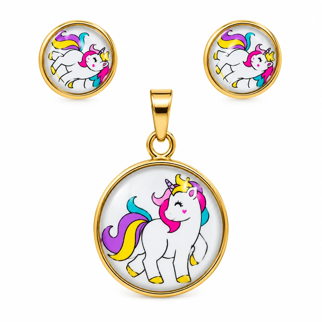 Juego de Acero Inoxidable de Unicornio