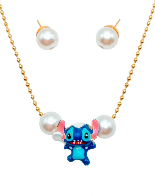 Juego de stitch chapa de oro