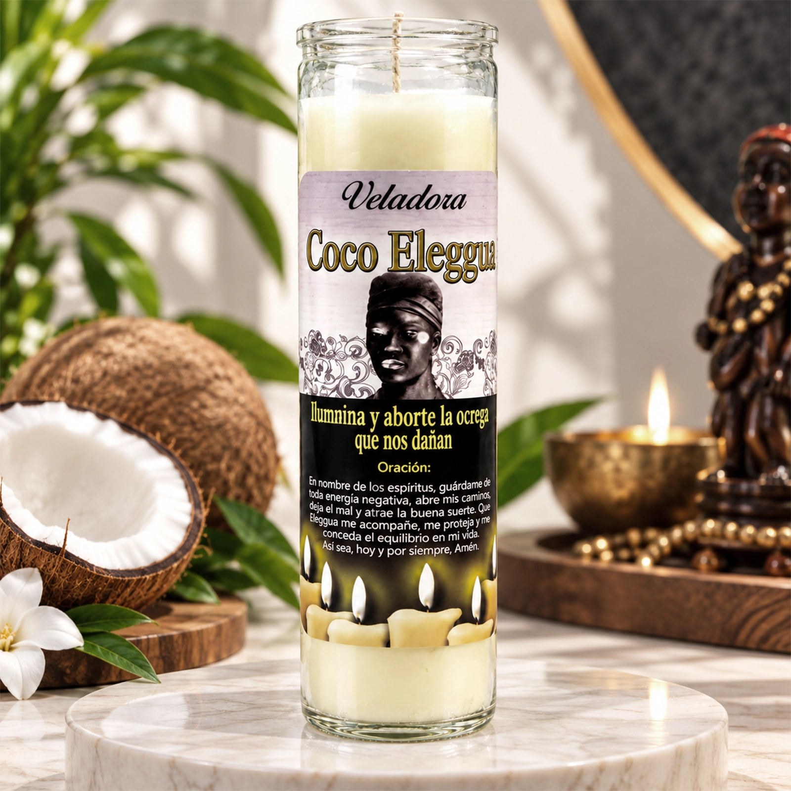 Veladora Coco Eleggua