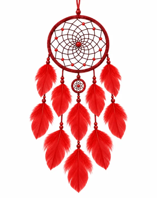 Atrapasueños Grande Rojo