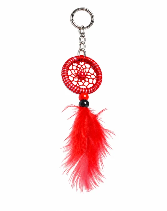 Llavero de Atrapasueños Rojo