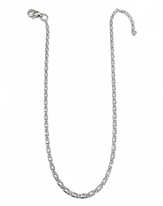 Cadena fina de plata
