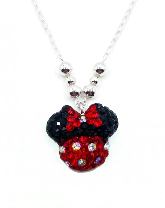 Collar de Minnie Mouse de plata