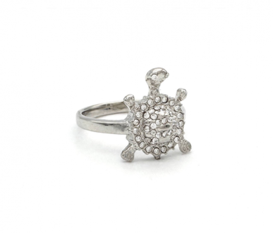 Anillo Plata Tortuga con Zirconias