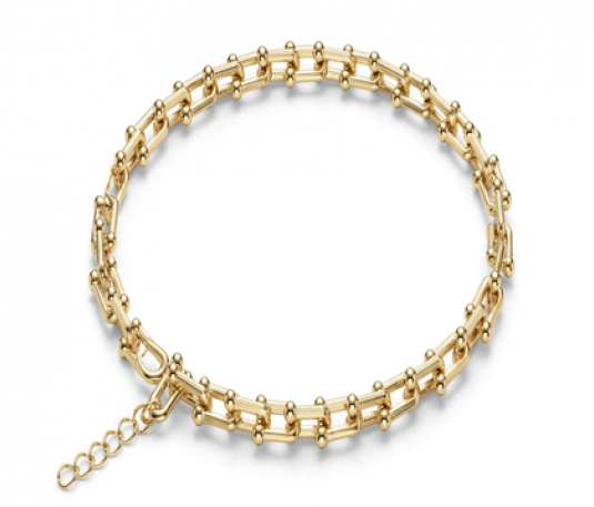 Pulsera Eslabón Tiffany Dorada