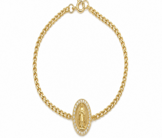 Pulsera Chapa - Medalla de la Virgen