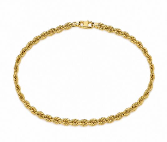 Pulsera Estilo Cuerda Dorada