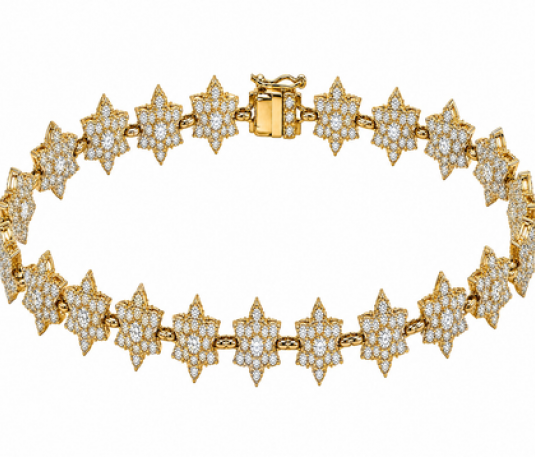 Pulsera Floral de Destellos
