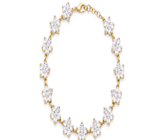 Pulsera Floral de Cristal