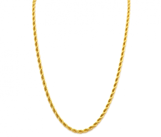 Cadena de Chapa Oro Torsal 3MM