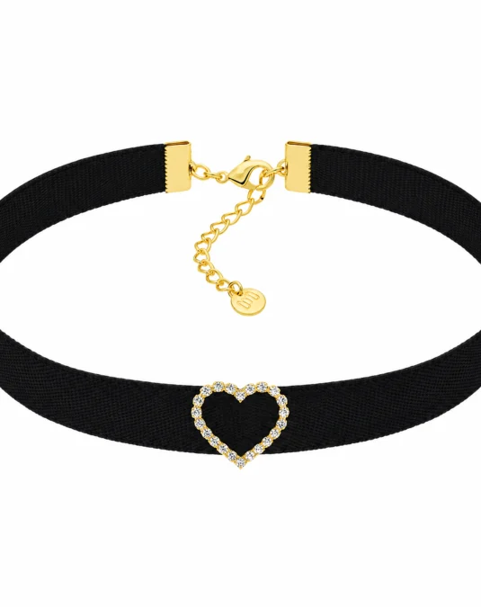 Pulsera de piel/caucho corazón