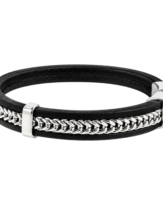 Pulsera de Piel con Eslabones